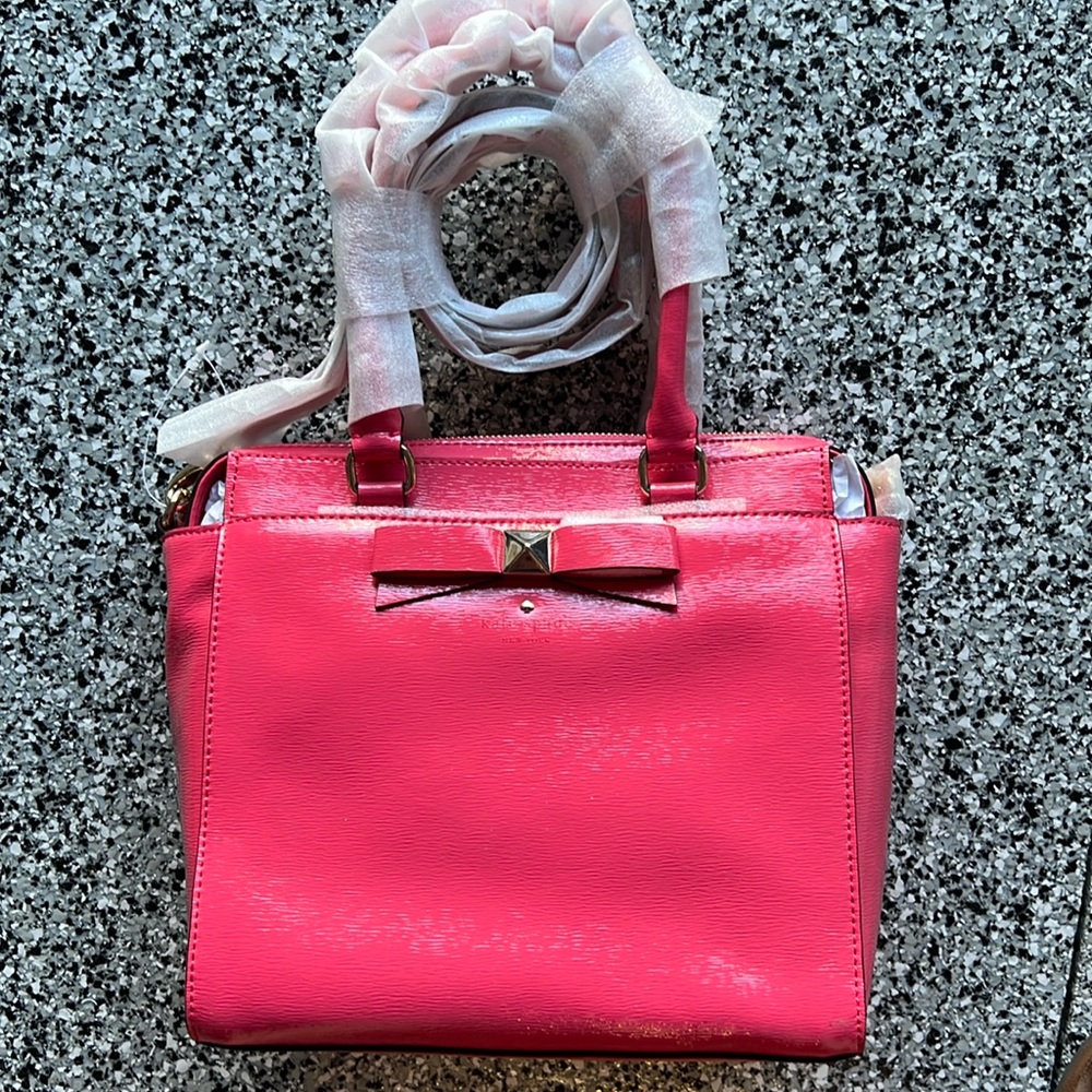 Bright pink Kate spade purse
